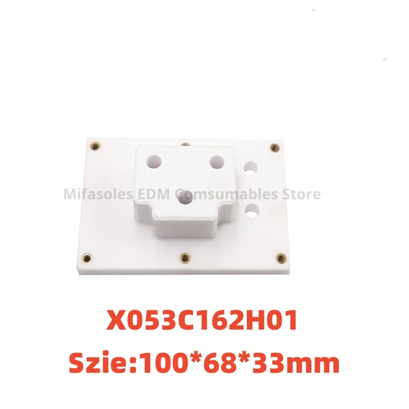 

EDM Parts M301 Upper Isolator Plate X053C162H01 Ceramic Insulating board 100x68x33mm For DWC-Series EDM Wire Cutting Machine