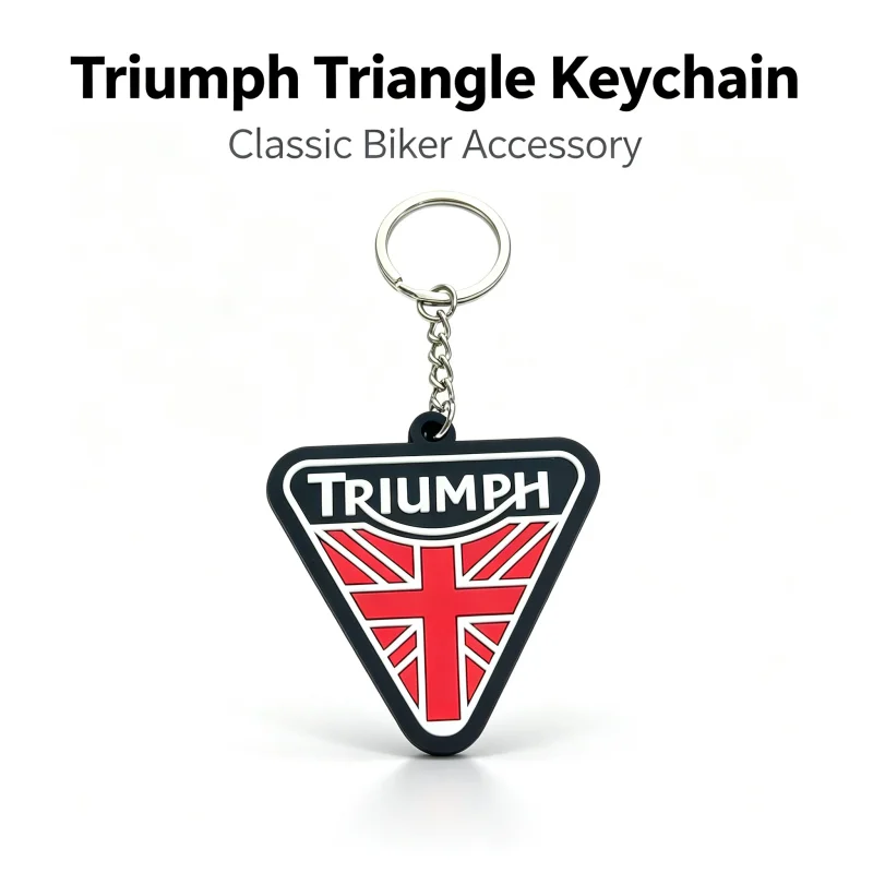 For Triumph Motorcycle KeyChain Triumph logo Phone Lanyard Durable Key Strap Rubber Motorcycle Keyring