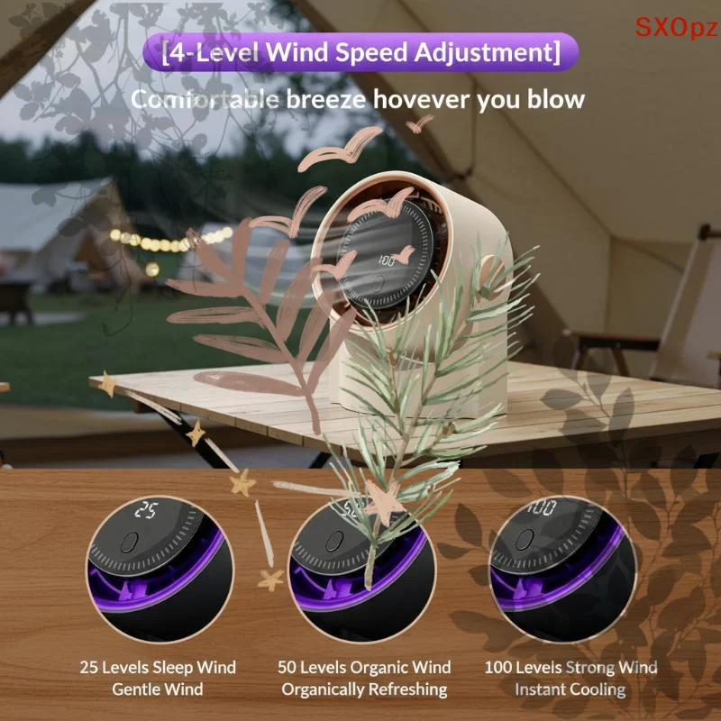 

Desktop Electric Fan Circulator: Wireless Portable Quiet Home Wall Ceiling Air Cooler