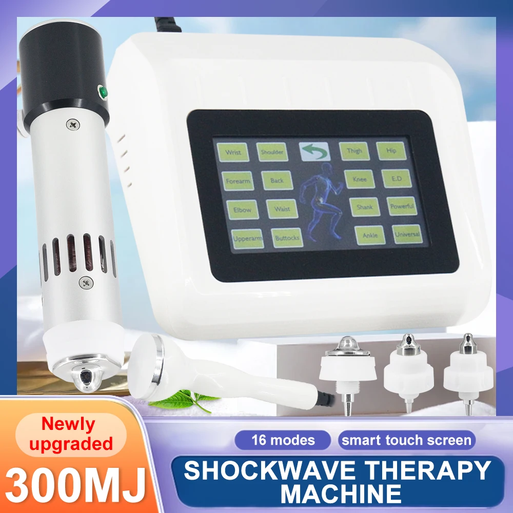 Shock Wave Therapy Machine 300MJ For Erectile Dysfunction Treatment Ultrasonic Relieve Back Pain Professional Shockwave Massager