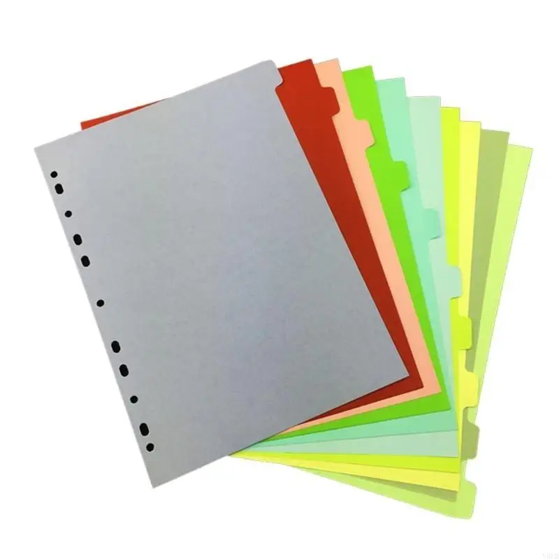 

Y5LB 2x Colorful Folder Dividers A 4 File Dividers Multifunctional Index Dividers