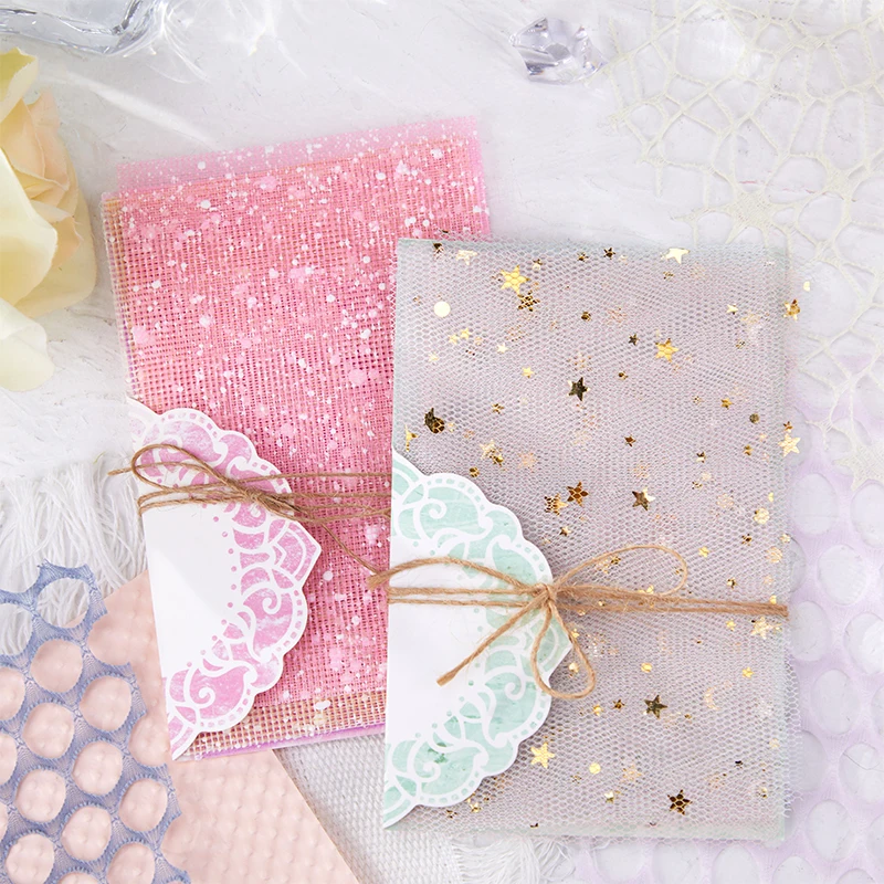 10pcs Multiple Mixed Materials Lace paper Scrapbook Materials DIY Photo Album Collage Journal Creative Stationery Material paper