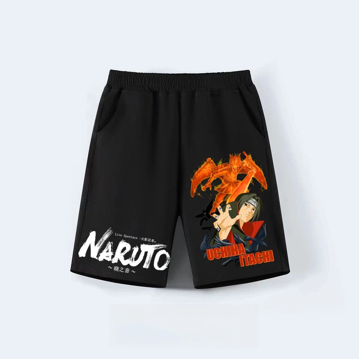 

Мужские шорты Naruto для лета, 100% хлопок, для активного отдыха, повседневные спортивные штаны в стиле аниме, уличная одежда 2026