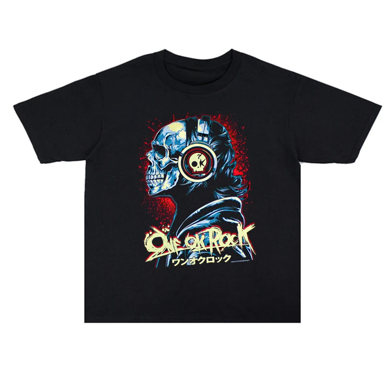 

Футболка с принтом рок-группы One Ok 2024, свободная футболка с короткими рукавами для мужчин и женщин, чистый хлопок, удобная дышащая популярная модель