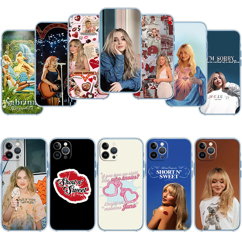 Sabrina Carpenter Transparent Phone Case for Motorola G40 G04 G05 One Ace Action  Fusion Plus Hyper Macro Vision Zoom