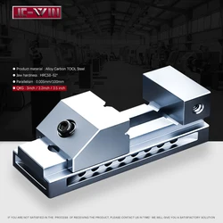 Alta Precisão Toolmaker Screwless Vise, moagem de aço moído, Milling Vice Banco, 3 polegadas, 3,2 polegadas, 3,5 polegadas