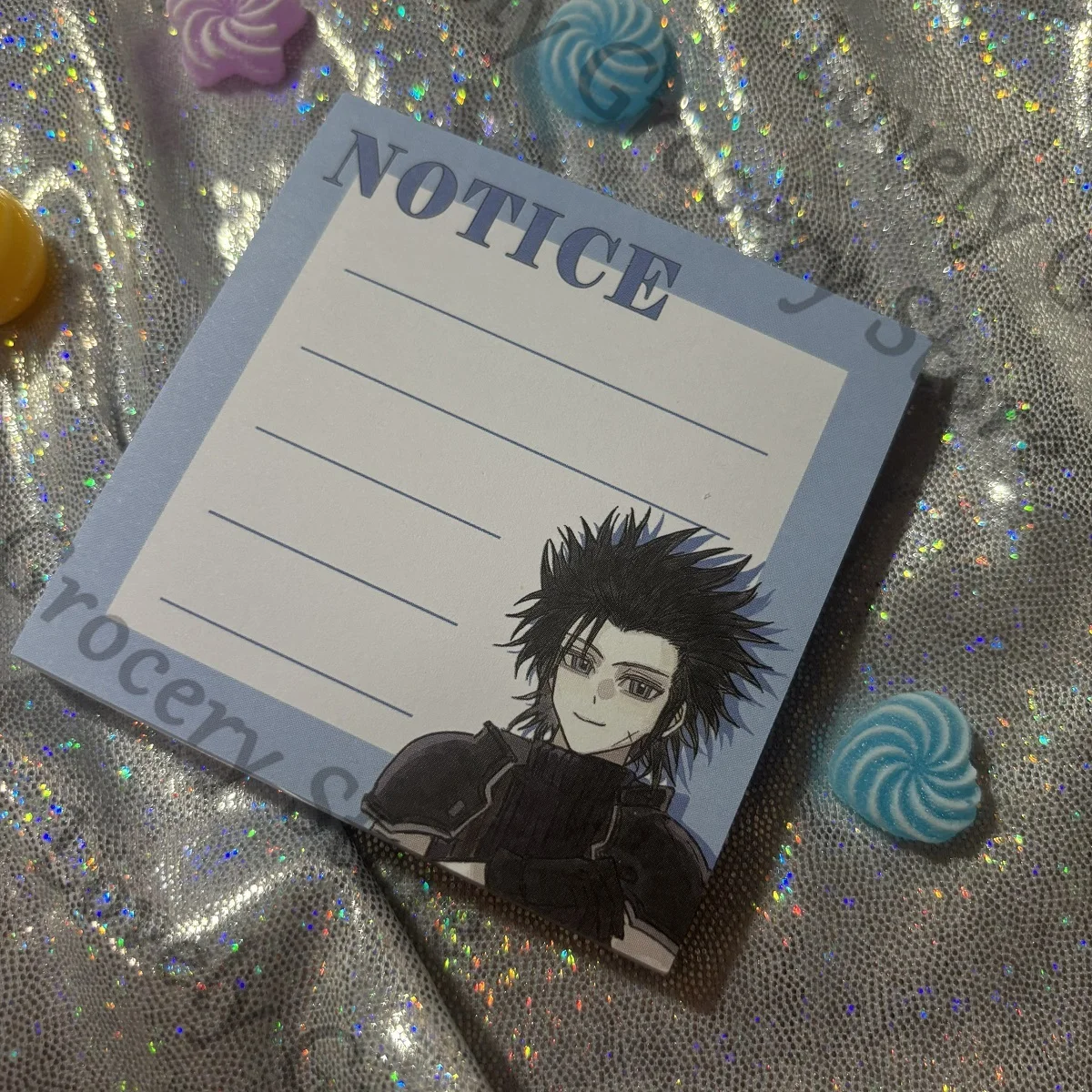 أنيمي Sephiroth سحابة الفتنة زاك · الجنية تيفا لوكهارت نشأة · Rodos الملائكة هيولي تأثيري الكرتون مذكرة الوسادة لزجة ملاحظة هدية #5