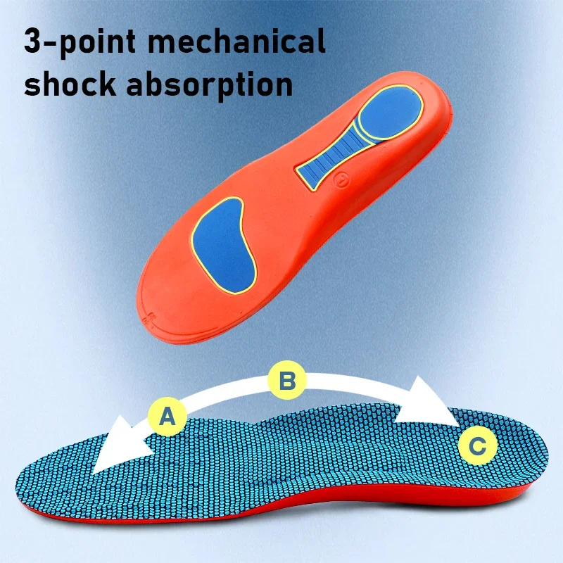 Sport Orthopedic Insole Running High Jump Shoe Insole Arch Support Plantar Fasciitis Men Women Shock Absorbing Non Slip Shoe Pad image 2