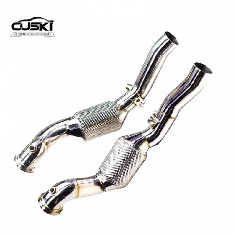 High Performance exhaust Downpipe Applicable to Maserati Ghibli quality Stainless Steel Car Accessories exhaust system