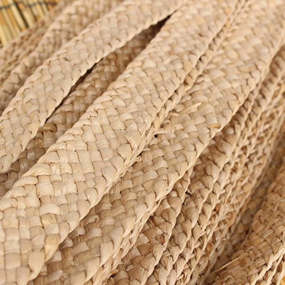 

10meters 7 Strand Straw Material Weaving Braid Materials 3.5-4CM Hat Bags DIY Natural Handmade Home decor