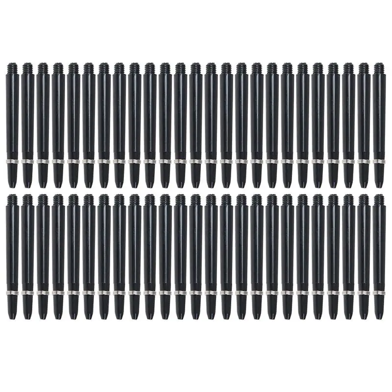 

^Hot!50Pcs 48mm Nylon Dart Shafts 2BA Screw Thread Darts Rod Stem+Protection Ring