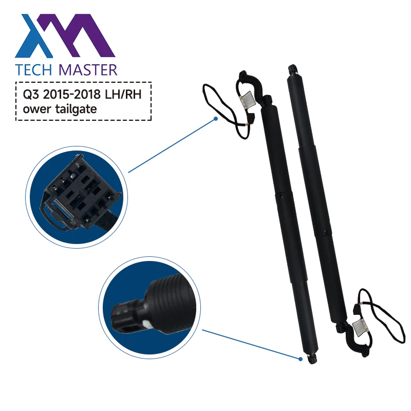 q3 2015-2018 Left+Right 2PCS Electric Rear Gas Spring Boot Flap Trunk Lid Strut 8U0827851 8U0827852 One Year Warranty