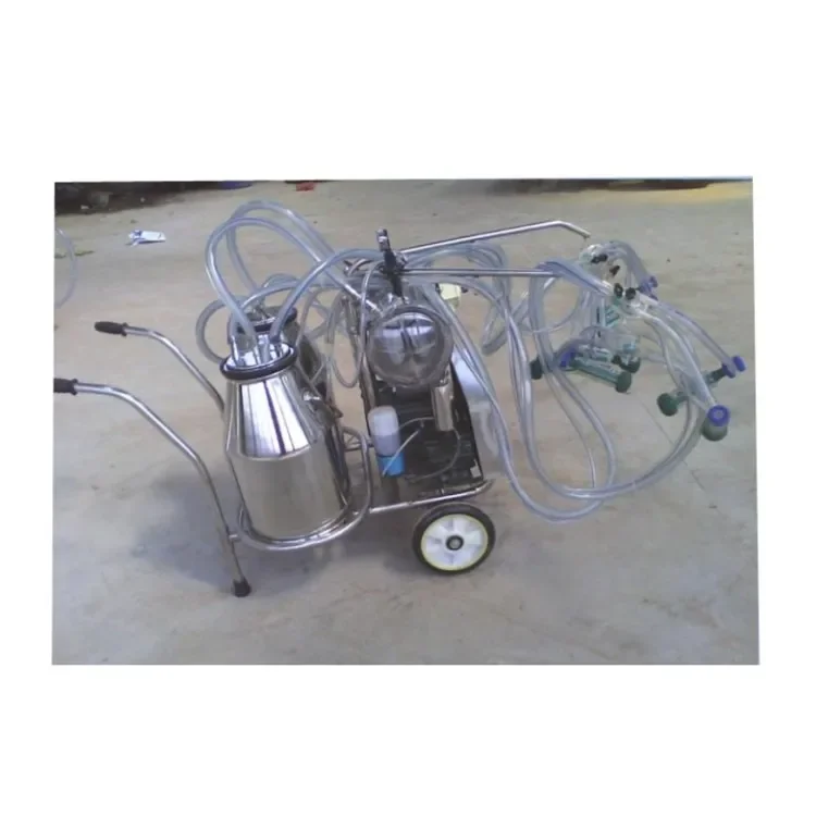 cow and goat cluster portable milking machine used portable milking machine for dairy farm