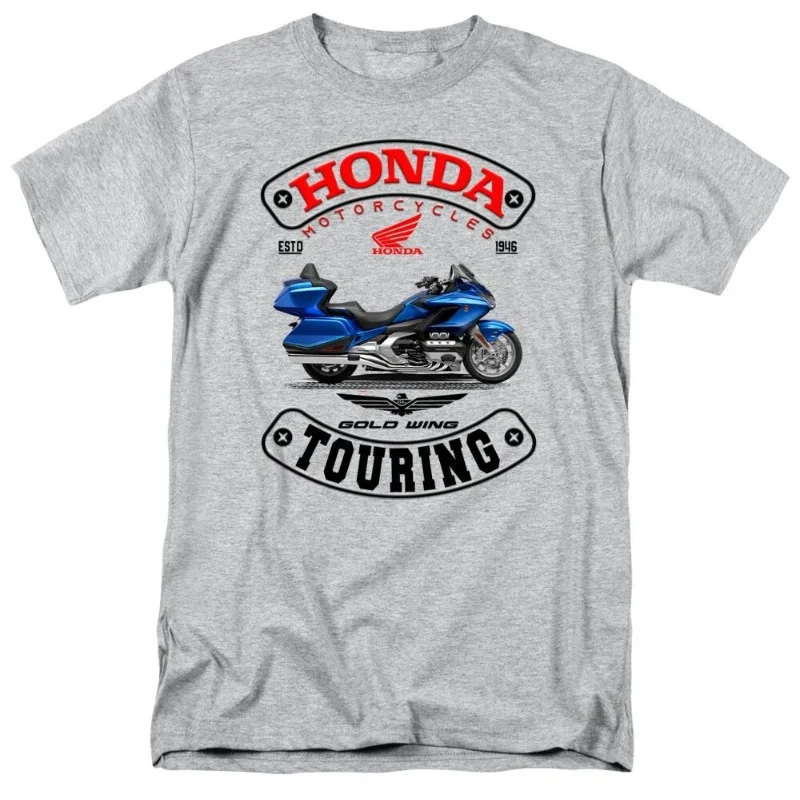 

Honda Men's and Women's T-shirts Summer New Goldwing Racing Motorcycle Riding Off-road Enthusiasts Short-sleeved Retro Top