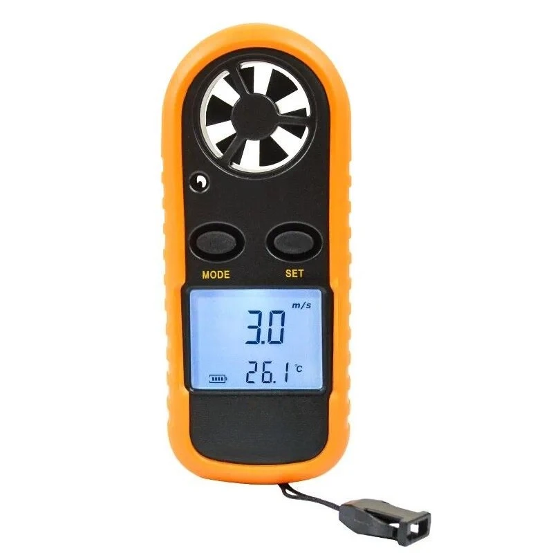 GM816B Digital Anemometer Portable Wind Speed Meter Air Flow Velocity Temperature Tester for HVAC Fan AC Duct Measurement