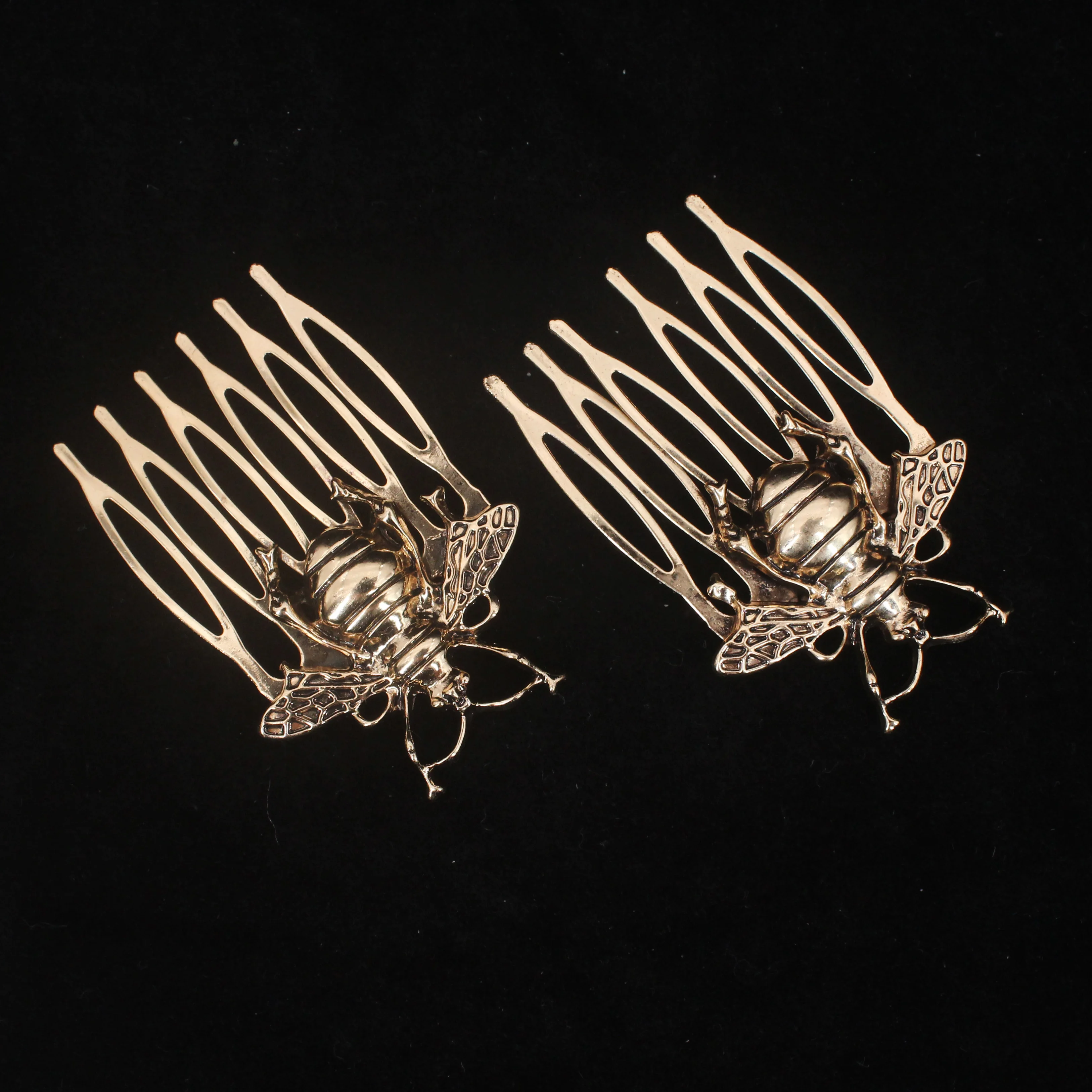 Elegant Korean Simple Design Metal Hairpin Claw Butterfly Hair Combs Hair Styling For Women Comb Pin Female Hairclips Wholesale