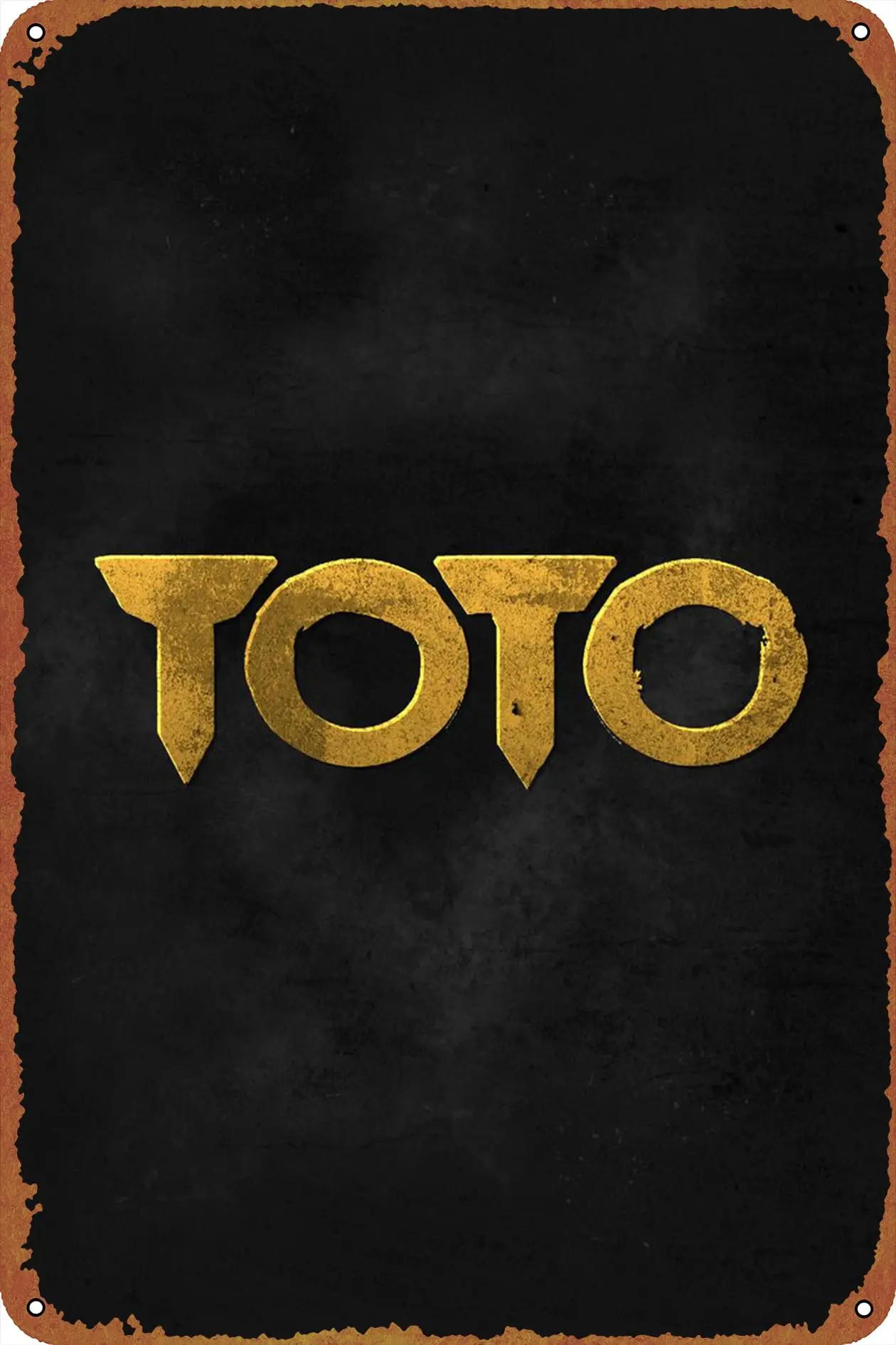 Toto Los Angeles band logo Poster Metal Plaque Tin Sign,Vintage Metal Pub Club Cafe bar Home Wall Art Decoration Poster Retro es