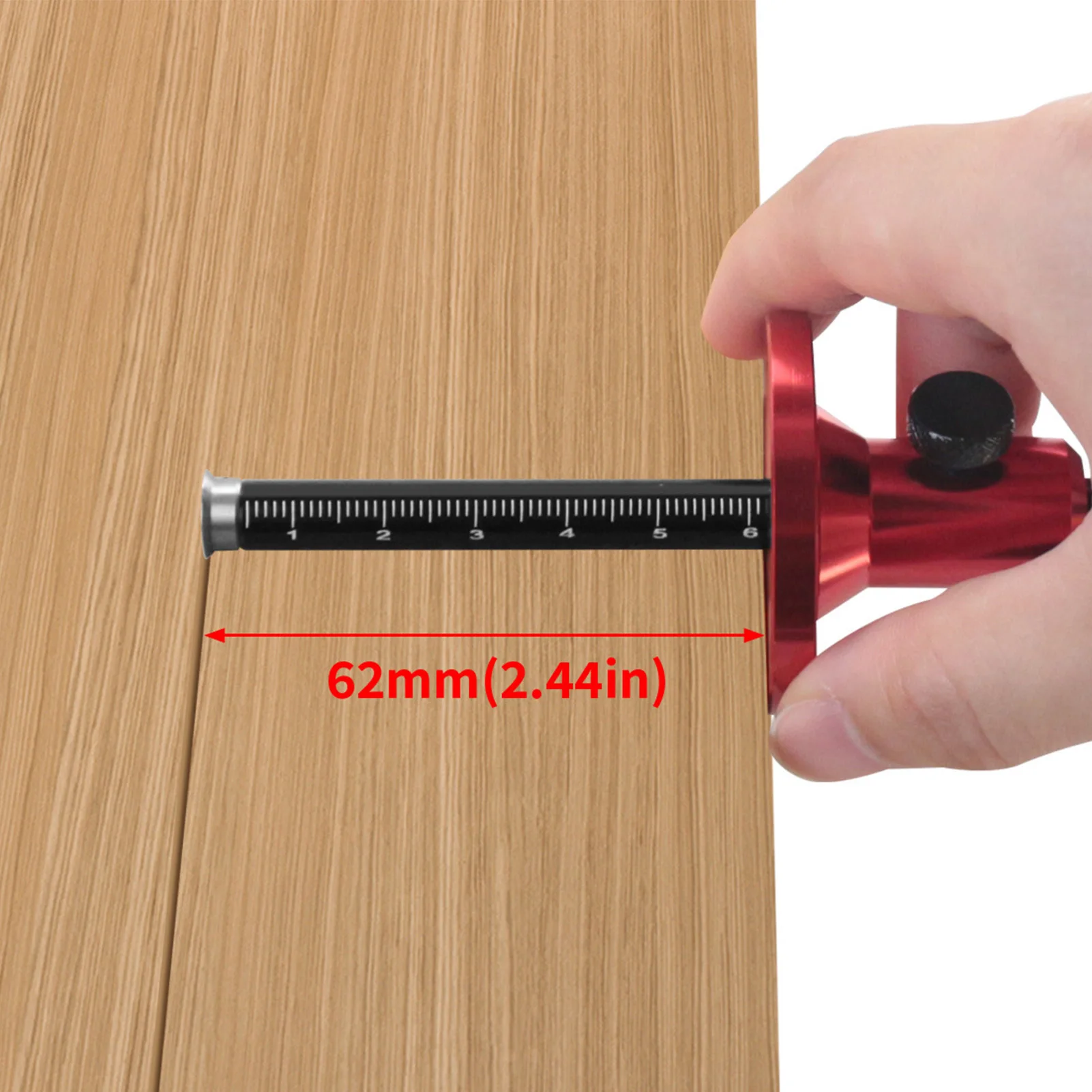 Wheel Marking Gauge Knob Adjustment High Strength Metric and inch Scales Woodworking Scriber for DIY Projects Furniture Repair