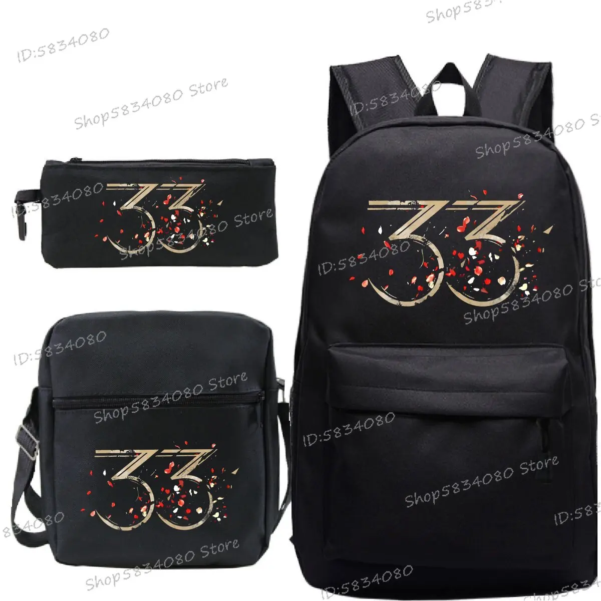 

3pcs/Set Backpack for Men Women Clair Obscur Expedition 33 Merch School Bags Game Lovers Gift Backpacks for College Students