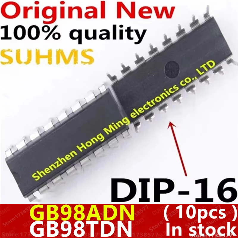(10 piezas) 100% nuevo GB98ADN GB98TDN DIP-16 Chipset
