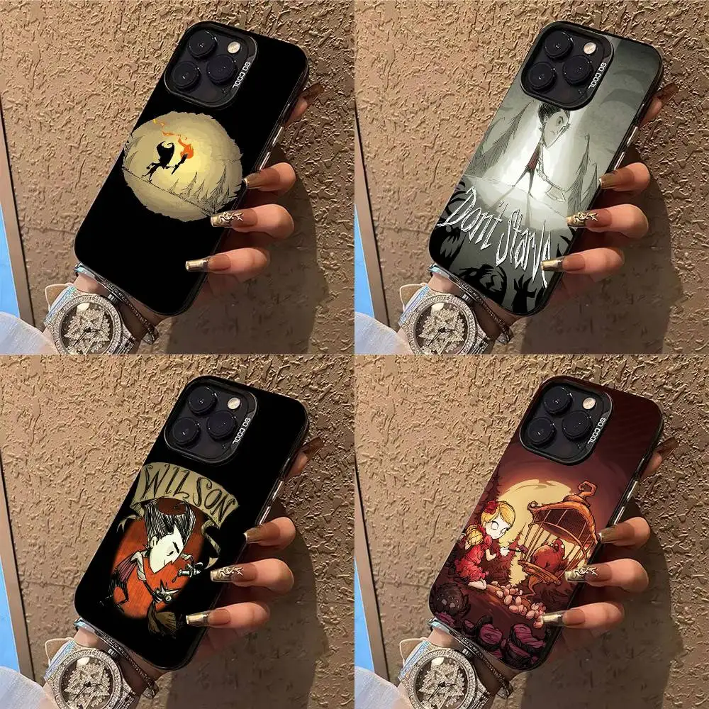 

Don T Game S-Starve Phone Case For iPhone 17,16,15,14,13,12,X,8,Pro,Max,Plus,E,SE4,Air,Mini IMD Matte Black
