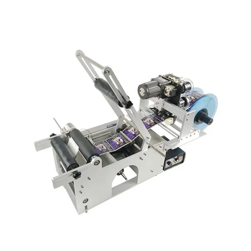 

Hot Selling LT-50D Small Size Labeling Machine Semi-Automatic Flat Round Bottle Printing for Glass Material