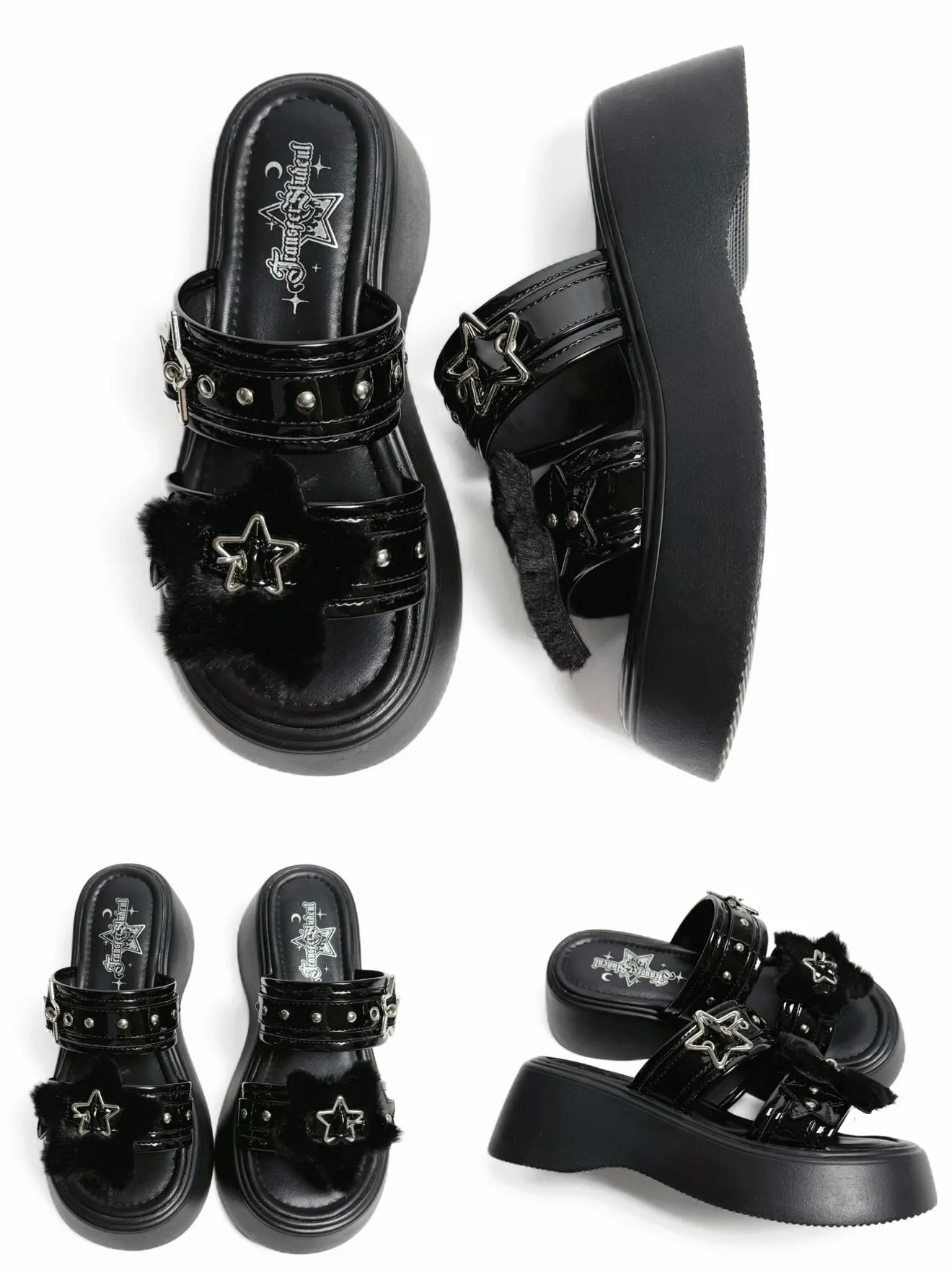 Summer Versatile Subculture Y2k Muffin Slippers Millennial Spice Girls One-pedal Heightening Platform Sandals Women's Shoes view 6