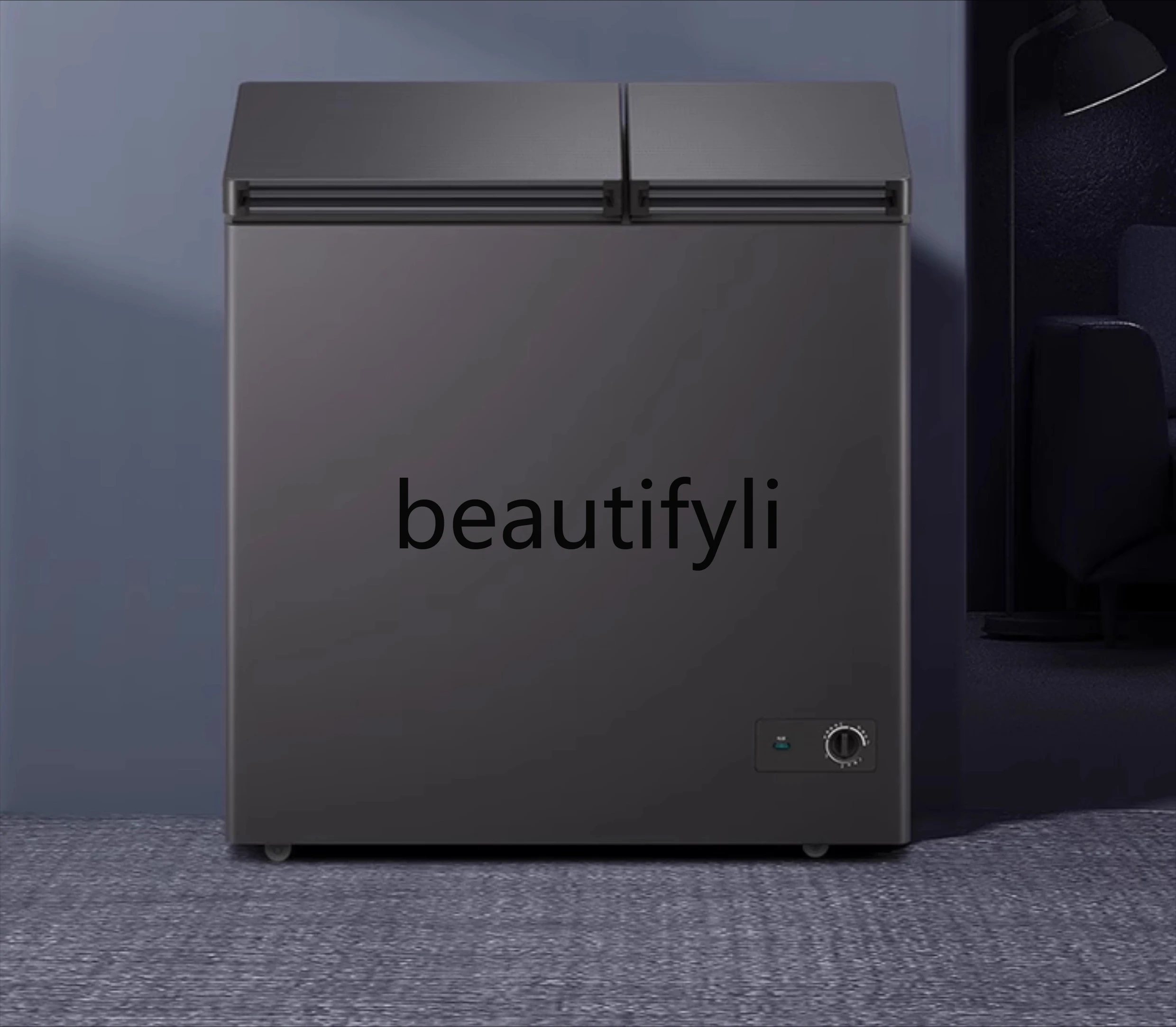 

Freezer temperature room, large capacity refrigerated and frozen double box double door freezer