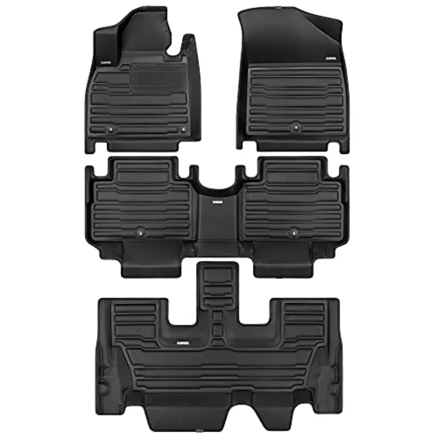 

For GLS 6-Seater 2020-2026 Models Custom Car Mats Maximum Coverage All Weather Laser Measured Full Set Includes 1st 2nd and 3rd