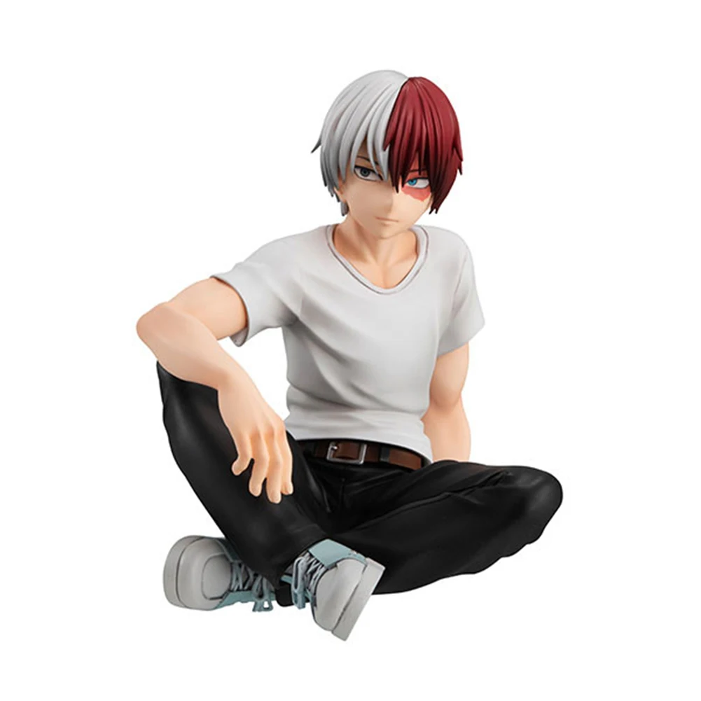 Figura de anime mha midoriya izuku figura de acción pose sentada Bakugou Katsuki estatuilla Todoroki Shouto figura PVC modelo estatua regalo