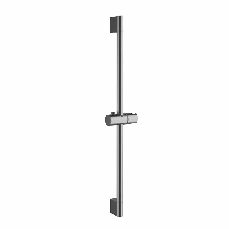 Adjustable Shower Bar Lifting Rod Extendable Wall Mount Shower Horizontal Bar Column Black White Chrome Bathroom Riser Slide