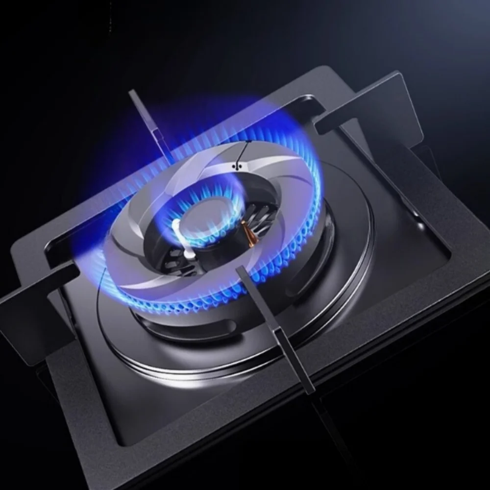 موقد غاز ذكي بسعر الجملة، موقد مدمج/طاولة من الزجاج المقسى للمطبخ المنزلي، شعلات عالية الكفاءة مع ميزات أمان