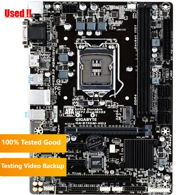 Gigabyte B150M HD3 Desktop GA B150M HD3 DDR4 Motherboard B150M B150 Socket LGA 1151 USB3.0 Motherboard