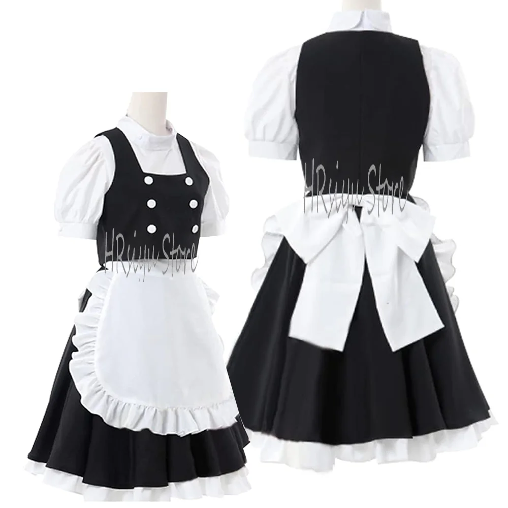 Anime TouHou Cosplay Kirisame Marisa Maid Dress Costume Halloween Outfit  customized