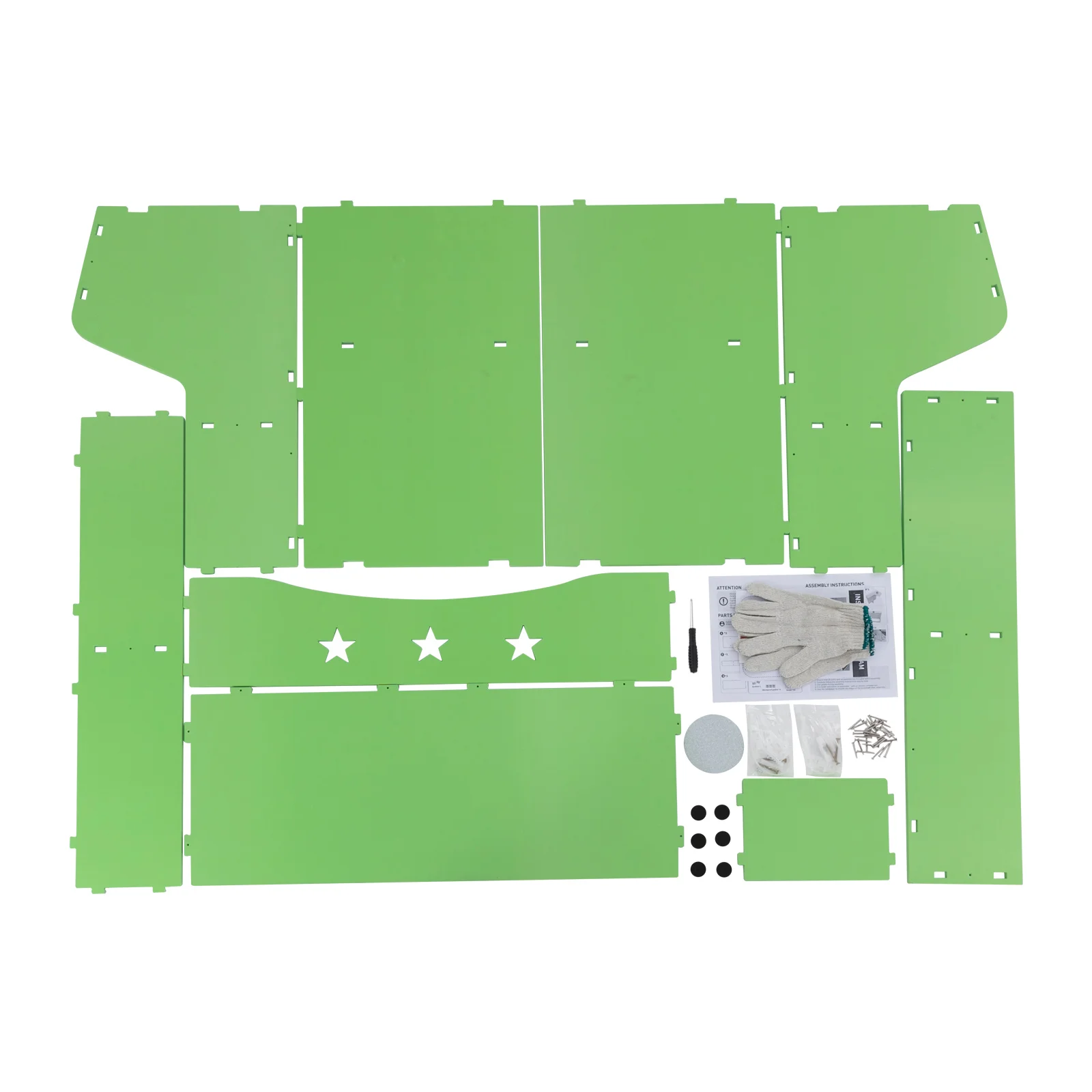 Libreria per bambini con contenitore portaoggetti, capacità di 110 libbre, altezza 24", ripiano in PVC verde chiaro per libri e giocattoli