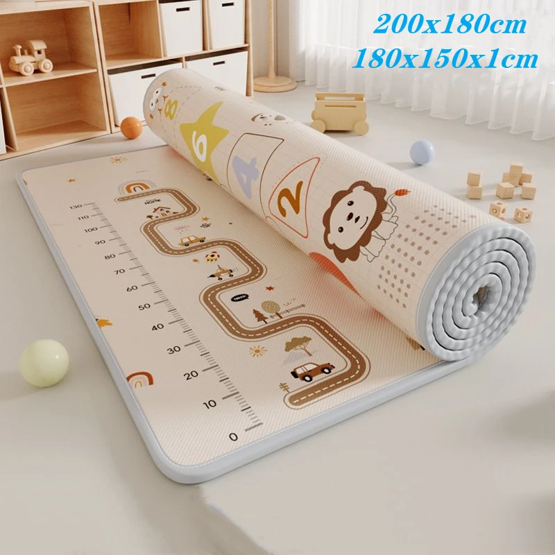 200cm X180cm Baby Play Mat EPE Activity Gym Kids Crawling Mats Carpet Baby Game Carpet for Children Rug Floor Newborns Foam Toys