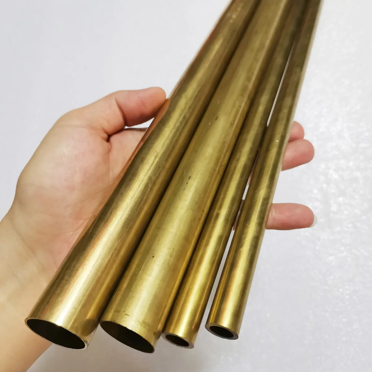 Brass Tube Hollow Pipe Round Brass Alloy Straight Pipes CNC Metal ID16/17/18/19/20/21/22/23/24/25/26/27/28/29/30/32/35/36/38mm