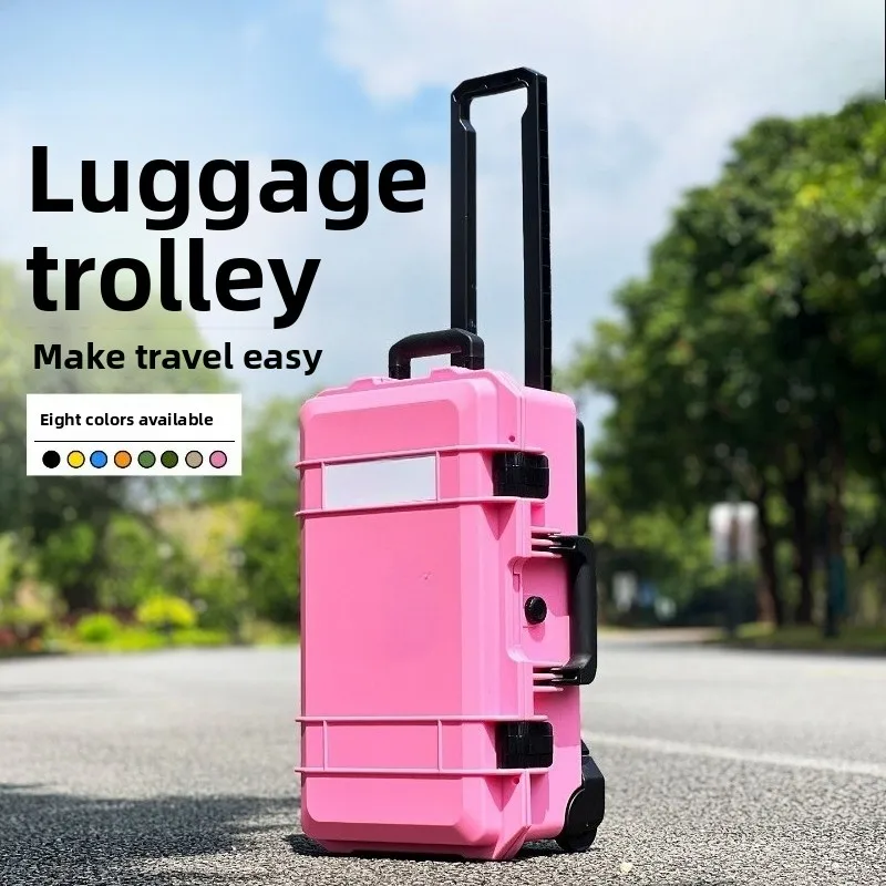 S5129 PP Plastic Protective Case, Engineering Equipment Instrument Storage Box, Digital Photography Trolley Tool Case