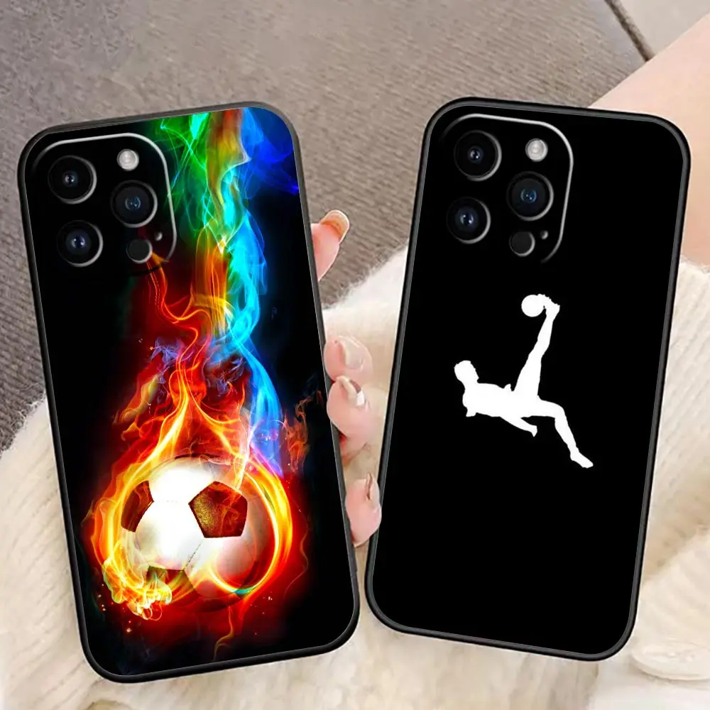Чехол для телефона для iphone 14 13 12 11 Pro XS Max Mini X XR SE APPLE 15 16 8 7 Plus Чехол для телефона Capa Para Shell Football Moment
