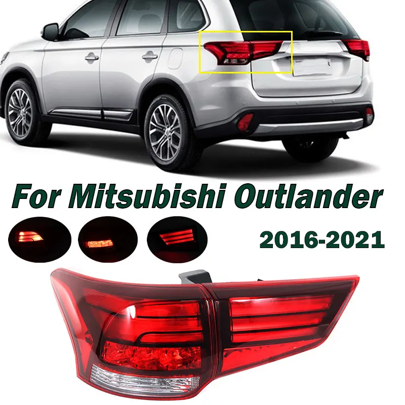 Auto-Accessoires Binnen Buiten Zijstaart Achterste Remlicht Richtingaanwijzer Voor Mitsubishi Outlander 2016-2021 Achterlicht Montage