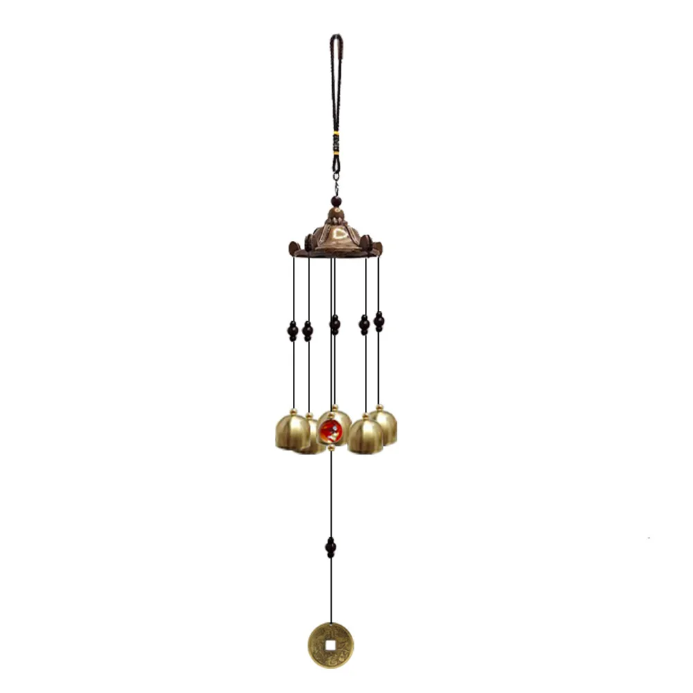 Yard Copper Bells Garden Wind Chimes Great Present Selection High-strenth Metal Long-lasting Material Pavilion Design