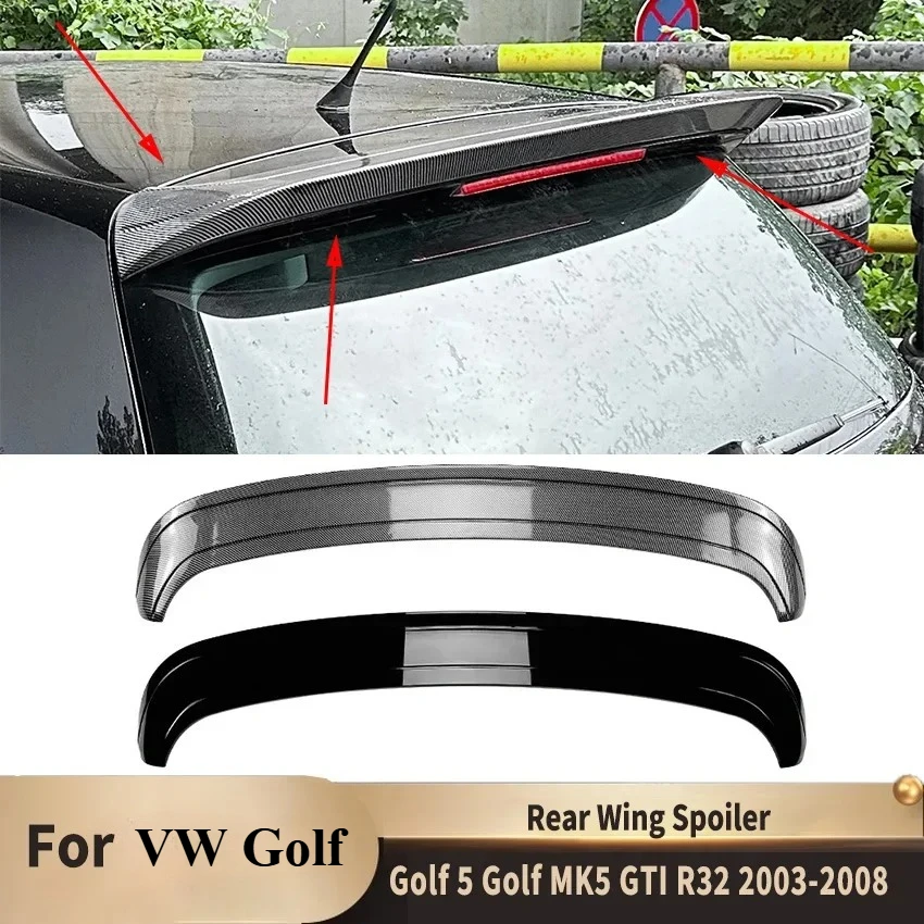 

Верхнее крыло для VW Golf 5 Golf MK5 GTI R32 2003-2008, заднее крыло автомобиля, фиксированный спойлер, заднее крыло, модифицированные аксессуары для украшения