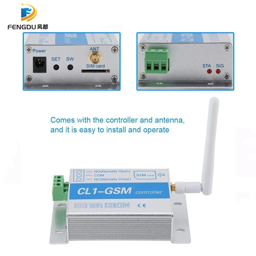 

CL1-GSM Wireless GSM SMS Remote Control Relay Smart Switch Home Security EU Plug Phone Remote Control Relay Switch Quad Band