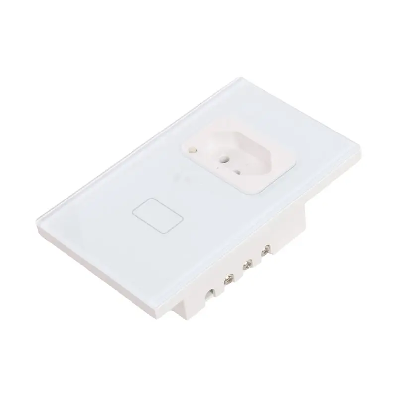 【HOT A69Z!】Smart Light Switch With Socket Tuya Wifi For BR Plug Works Smart Home Wall Switch And Smart Pane Switch In Brazil