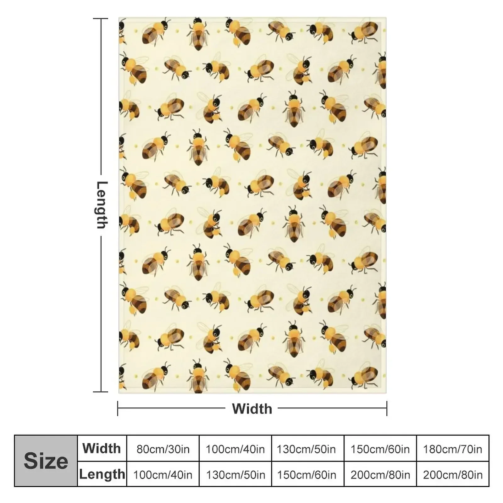 Honey bees Throw Blanket Nap for winter Tourist heavy to sleep Blankets