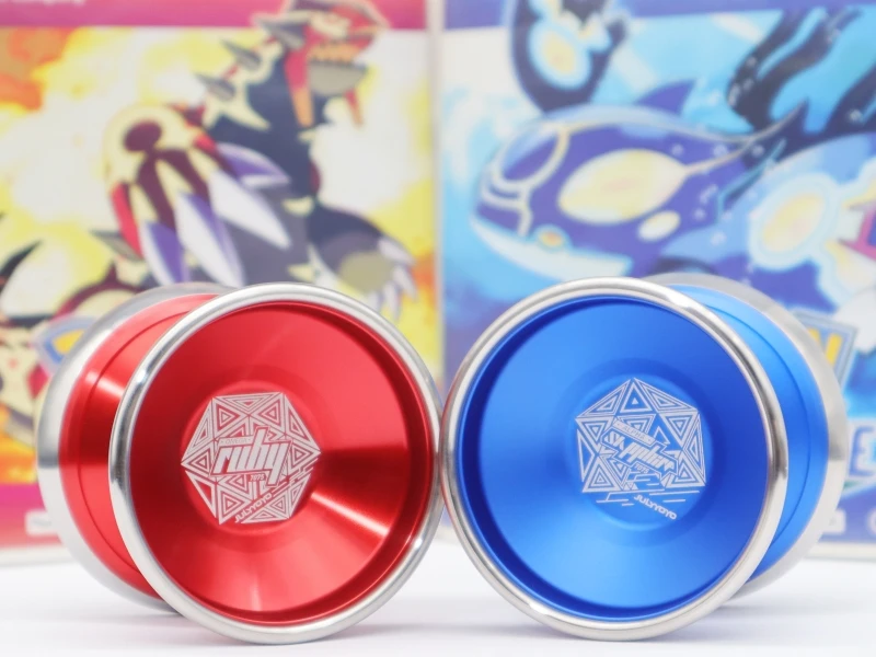 July Alpha Sapphire 7075 ring carrier Yo-Yo  Professional Game Special Metal Yo-Yo  1A