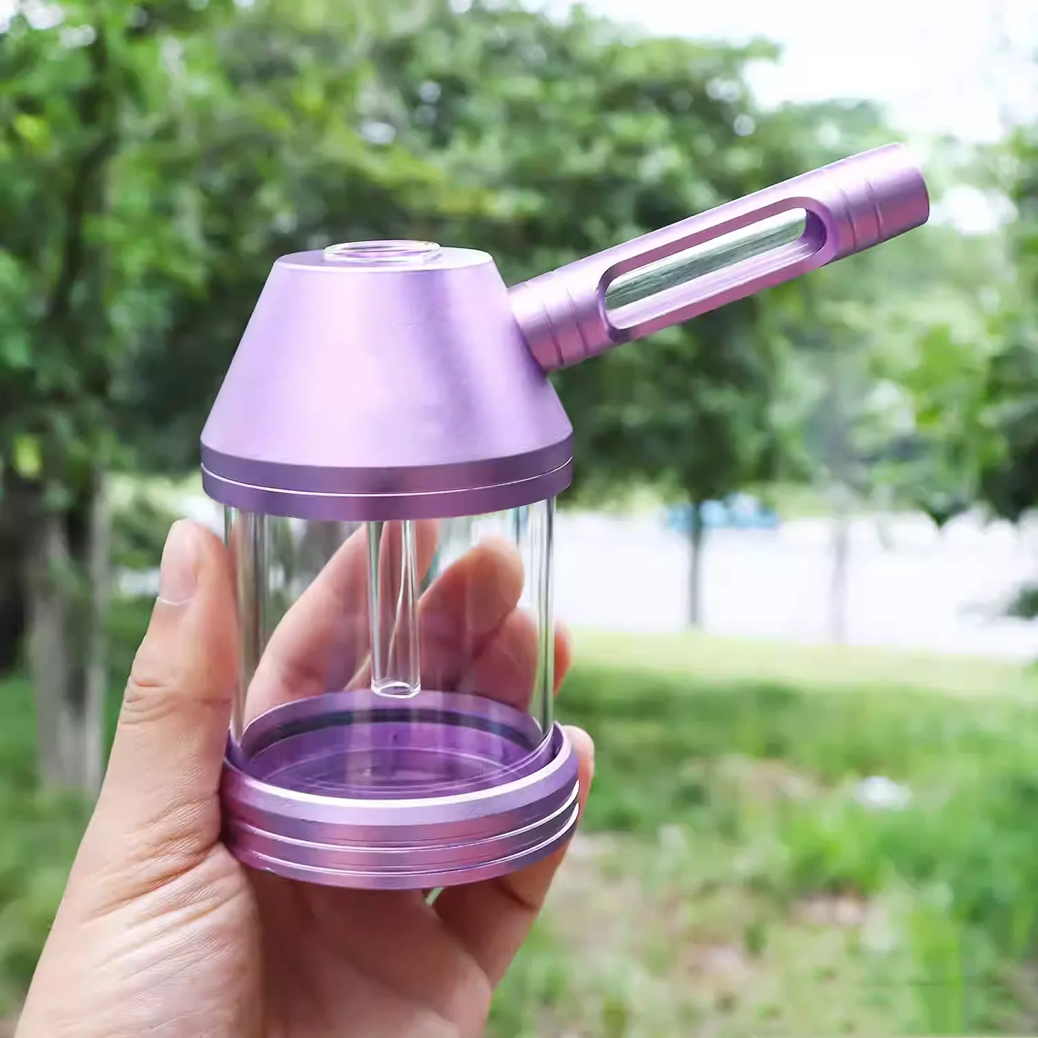 

Portable Metal Shisha Hookah Set with Glass Water pipe Chicha Bowl Narguile Complete Sheesha hooka Set кальян Accessory