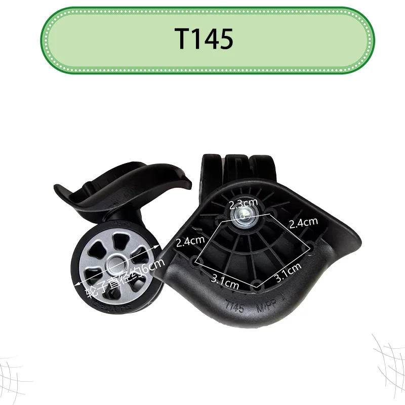 ل SJTOBOL T145 فائقة الهدوء عجلات دوارة عجلة الأمتعة استبدال أجزاء 360 ° دوران صامت مقاوم للاهتراء #2