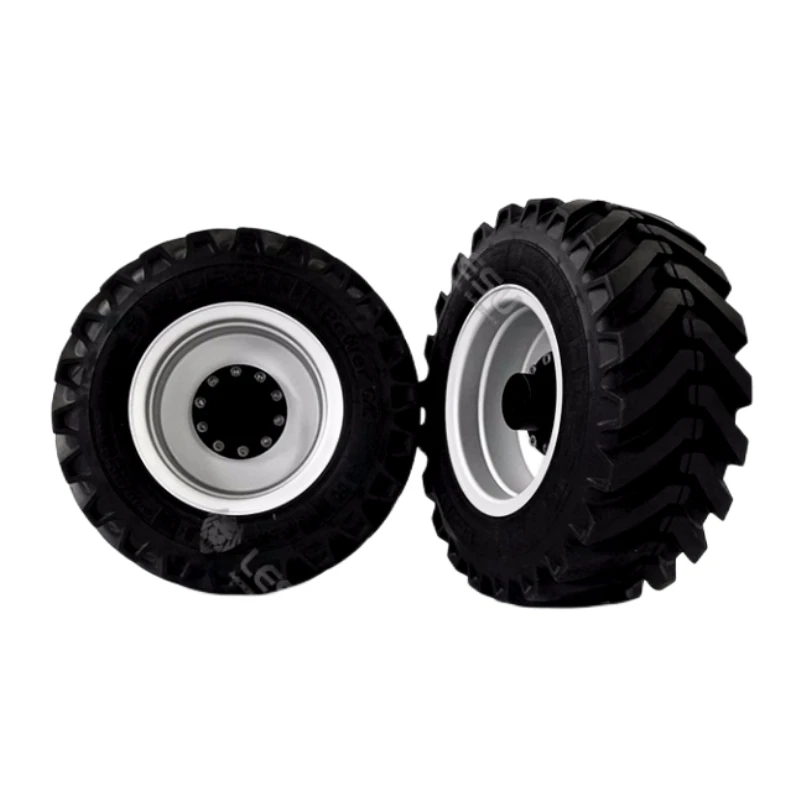 Tires Tyre Wheel Hub Rims for 1/14 Lesu Model Aoue-BL71 Two-head Busy Loader Rc Hydraulic Model Diy Upgrade Parts