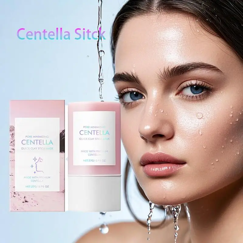 Centella Clay Stick Mask Pore Minimizing Quick Moisturizing Soothing Facial Brightening Face Mask Skin Care 27g